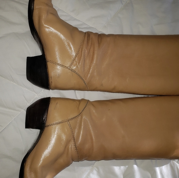 SOLD... leather knee high boots - Picture 4 of 7